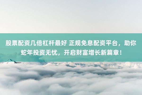 股票配资几倍杠杆最好 正规免息配资平台，助你蛇年投资无忧，开启财富增长新篇章！