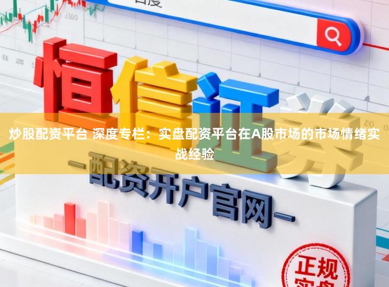 炒股配资平台 深度专栏：实盘配资平台在A股市场的市场情绪实战经验